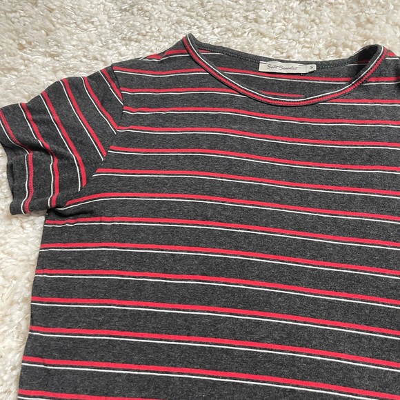 Suite Benedict Striped Cropped Tee Size Small - Picture 6 of 8